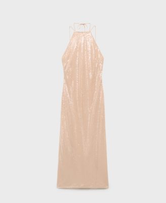 Women's Sequined Halter Neck Dress