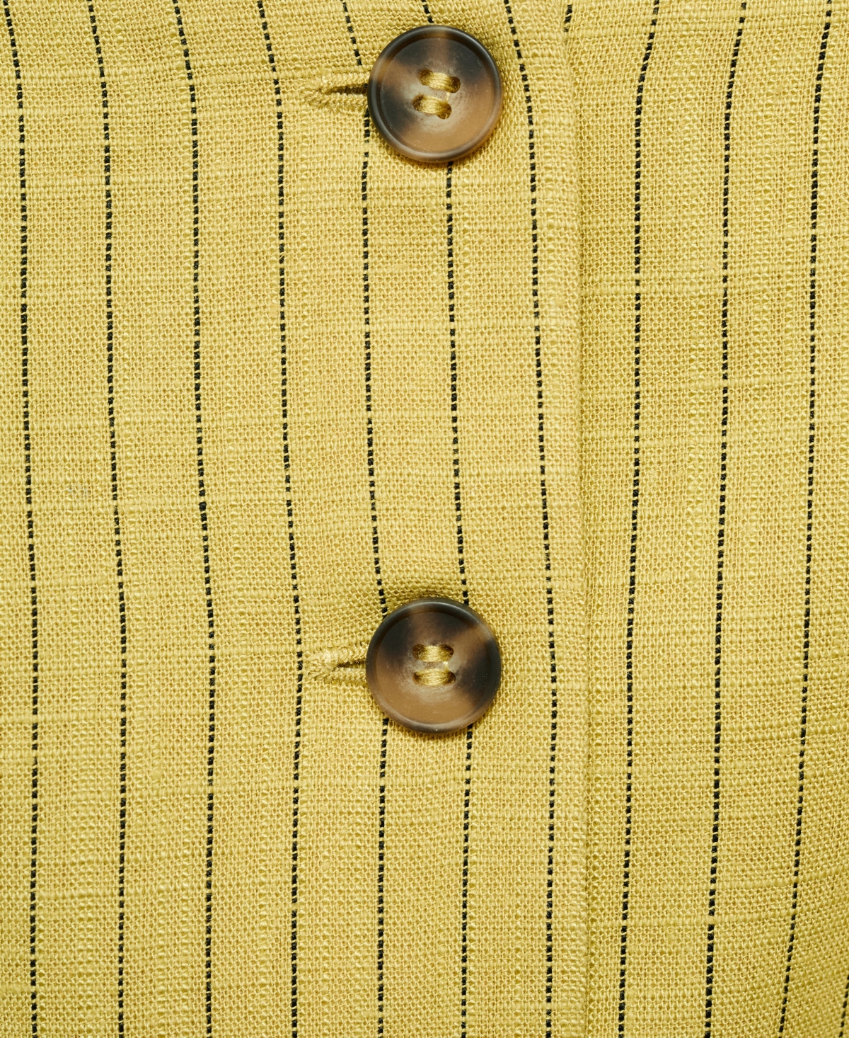 Mango Luca Stripe Vest In Yellow