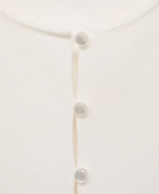 Women's Buttoned Fine-Knit Vest