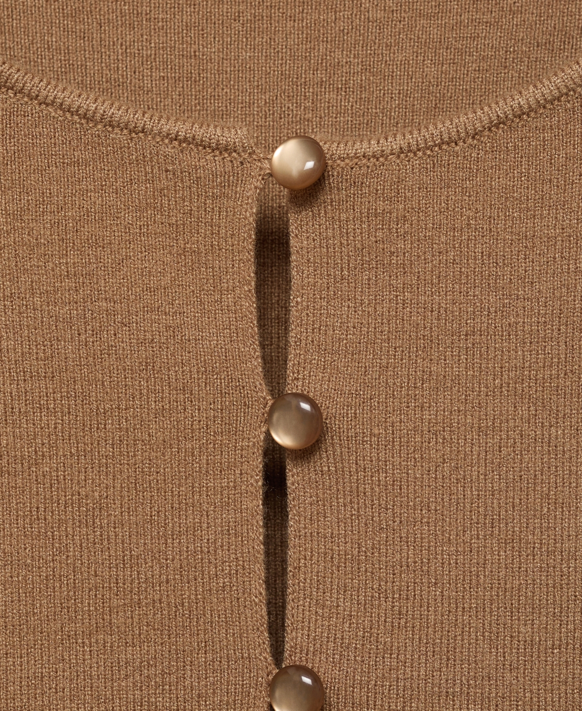 Mango Fine Knit Sweater Vest In Brown