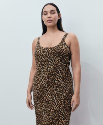 Women's Animal-Print Midi-Dress
