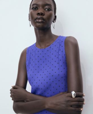 Women's Polka Dot Midi Dress