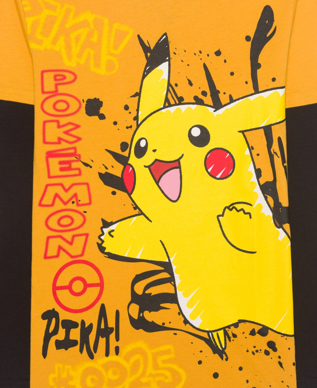 Pokémon Big Boys Long Sleeve Twofer T-shirt In Yellow