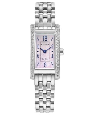 Citizen - Women's Classic Petite Palidoro Silver-Tone Stainless Steel Bracelet Watch 28.3mm
