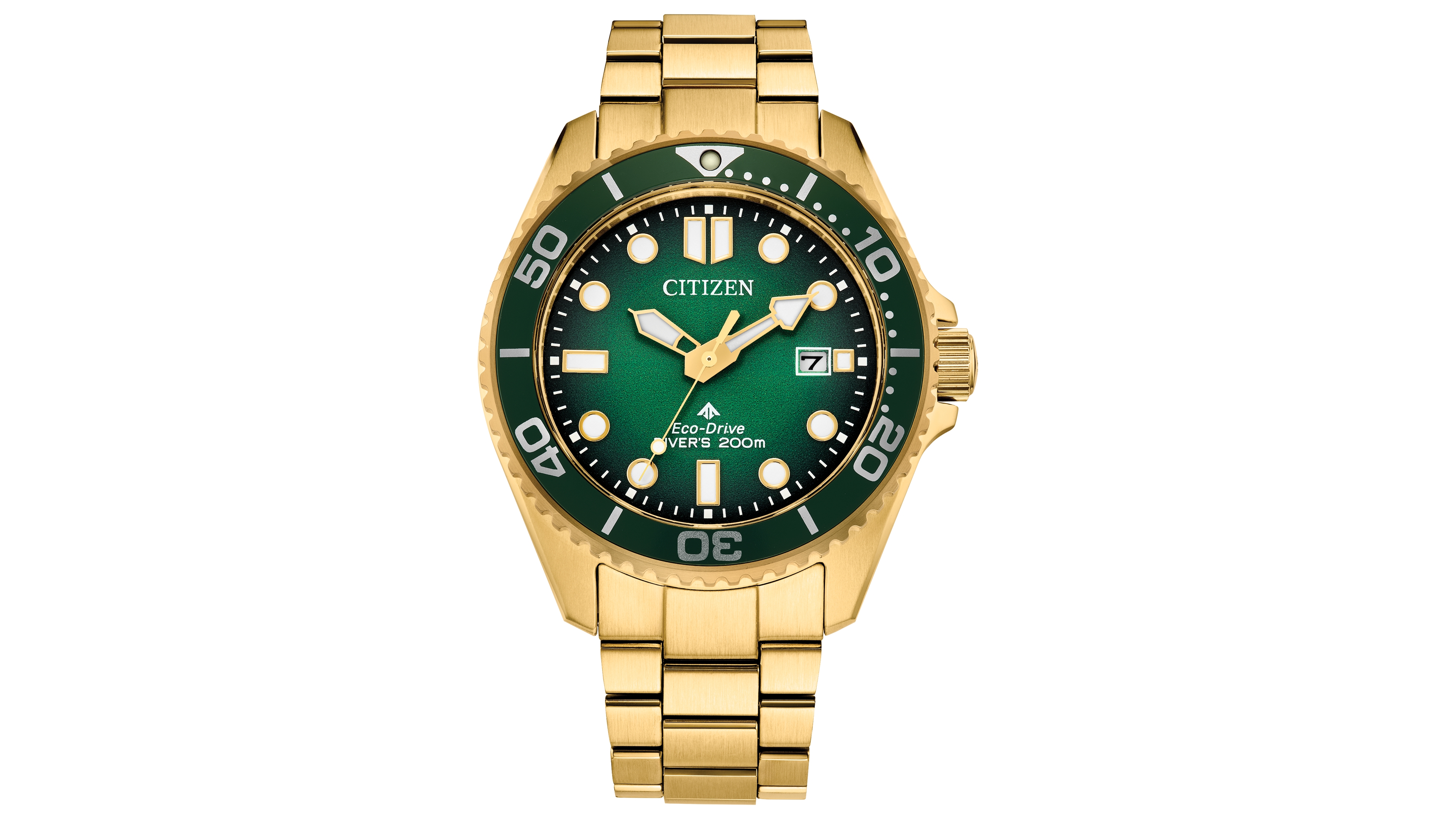 Citizen Men's Eco-Drive Promaster Dive Gold-Tone Stainless Steel Bracelet Watch, 41mm
