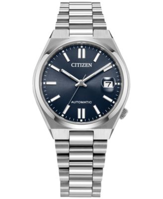 Citizen - Men's Exclusive Sport Luxury Tsuyosa Automatic Silver-Tone Stainless Steel Bracelet Watch 37mm