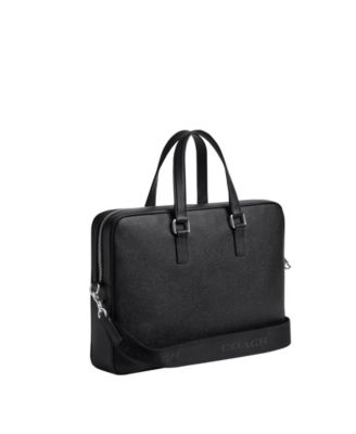 Men's Caden Brief Crossgrain Leather Bag