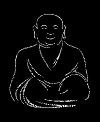 Plus Size Positive Wishes Word Art T-Shirt