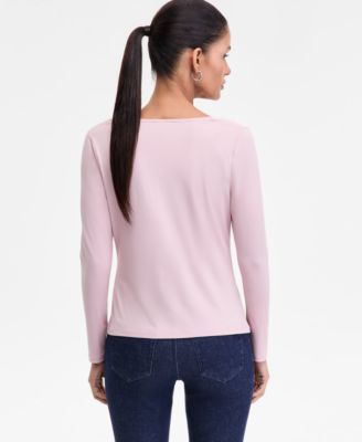 Women's Cowl-Neck Long-Sleeve Top, Macy's Exclusive