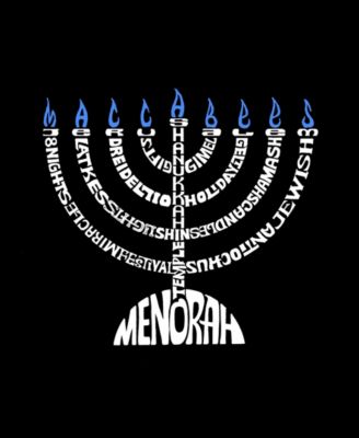 Plus Size Menorah Word Art T-Shirt