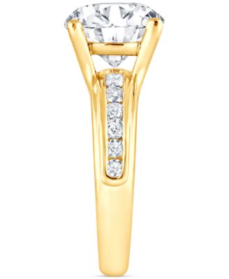 Bagley Mischka Certified Lab Grown Diamond Channel Set Engagement Ring (4 ct. t.w.) in 14k Gold