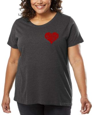Plus Size All You Need is Love Word Art T-Shirt
