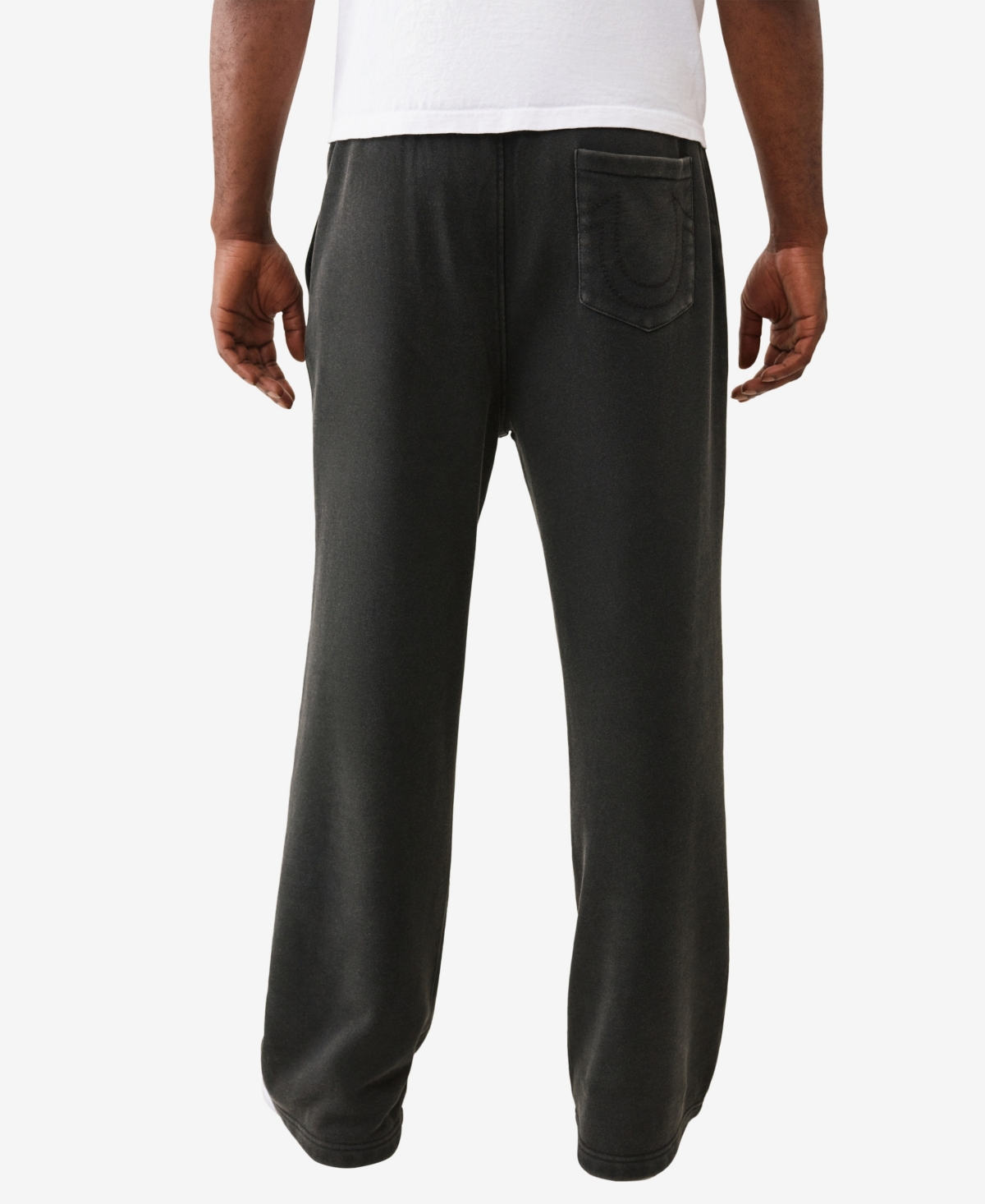 True Religion Baggy Cotton Blend Sweatpants In Black