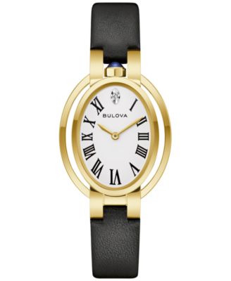 Women's Special Edition Apollo x Ella Fitzgerald Classic Rubaiyat Black Strap Watch 28.8mm