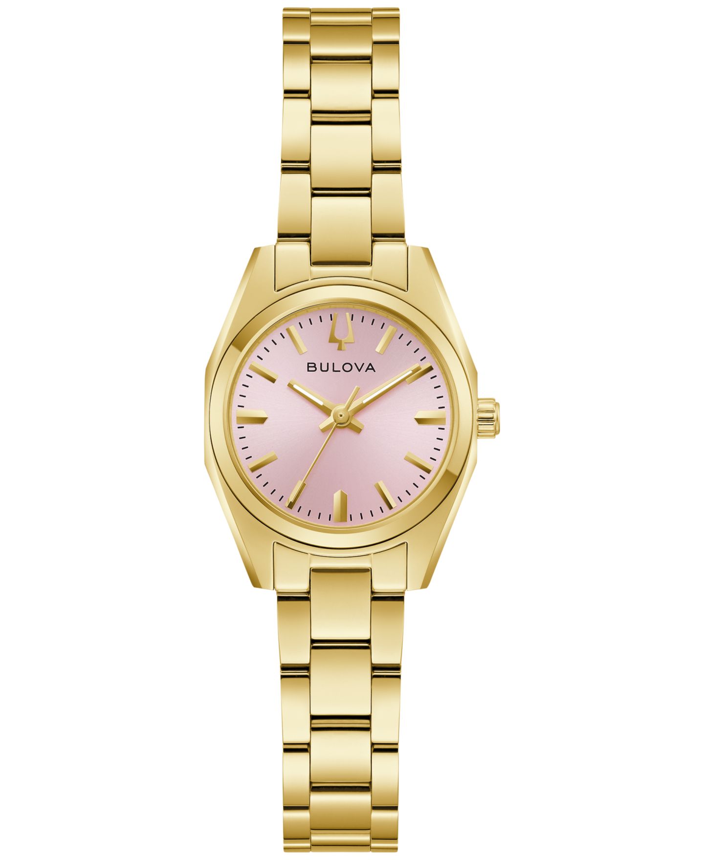 Женские часы Bulova Classic Surveyor Gold-Tone Stainless Steel Bracelet Watch 22.7mm — фото 1