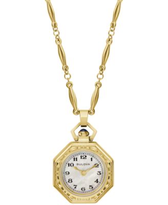 Women's Limited Edition 150th Anniversary Classic Rubaiyat Gold-Tone Stainless Steel Pendant Watch 25.5mm