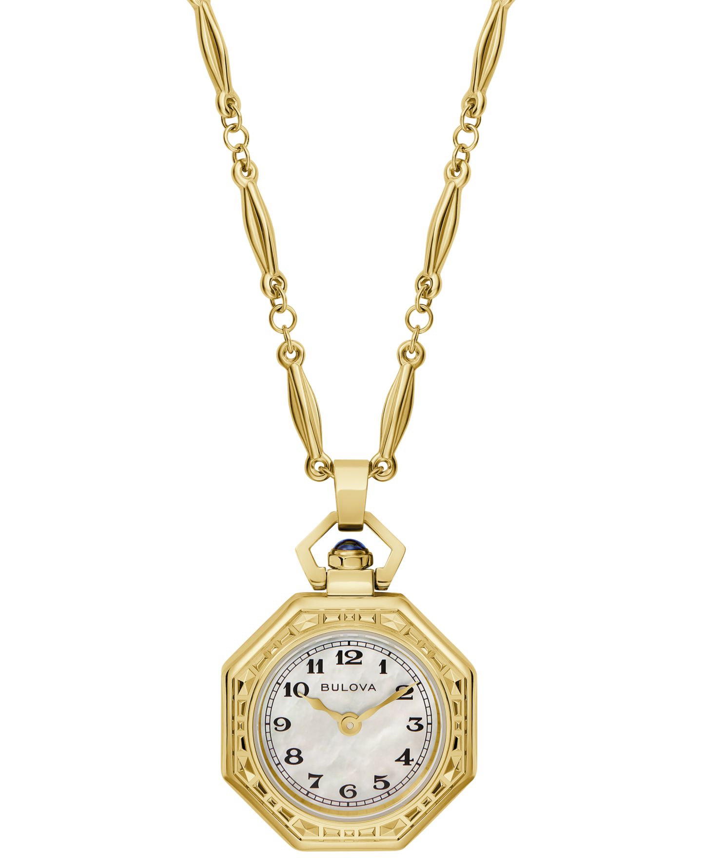 Женские часы Bulova Limited Edition 150th Anniversary Classic Rubaiyat Gold-Tone Stainless Steel Pendant Watch 25.5mm — фото 1