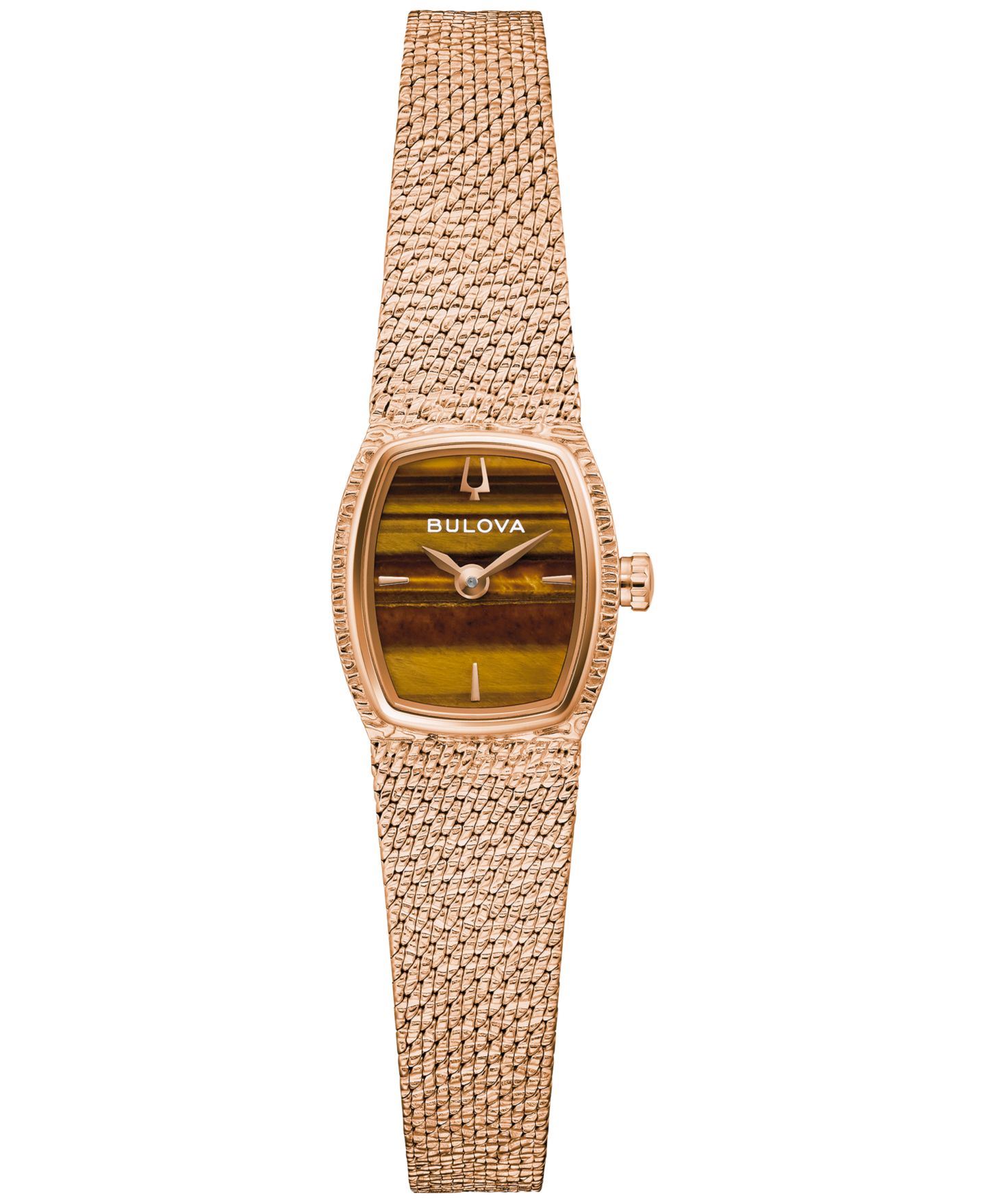 Женские часы Bulova Goddess of Time Rose Gold-Tone Stainless Steel Bracelet Watch 17mm — фото 1