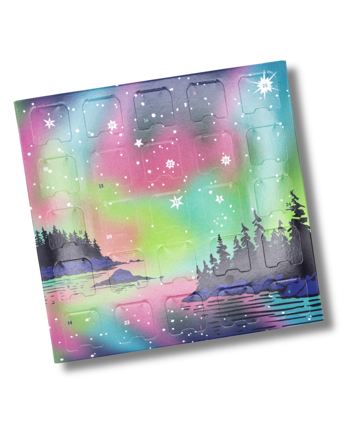 Bixby Chocolate Bright Nights And Northern Lights Caramel Advent Calendar, 25 Pieces In Multi