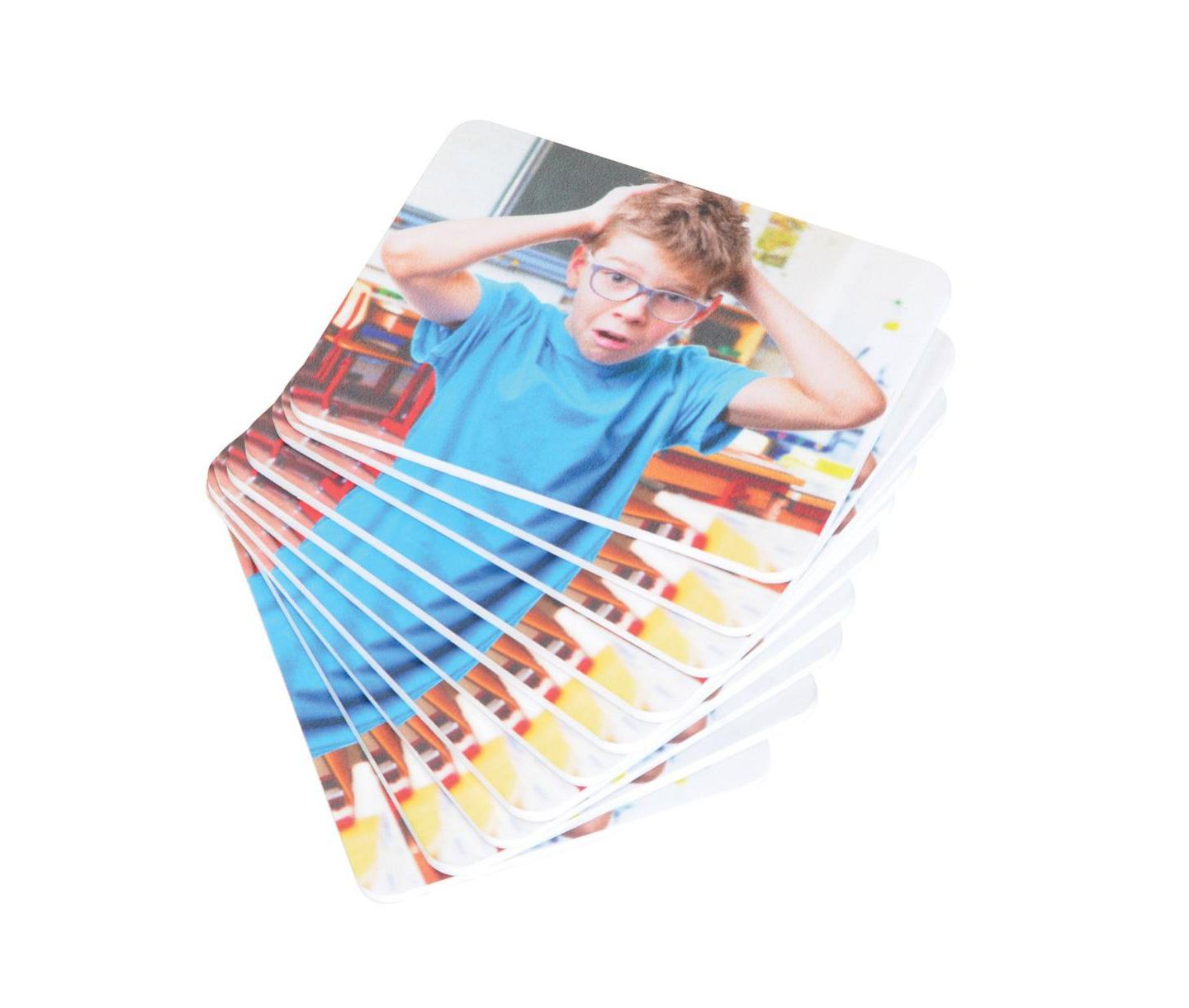 Детские игрушки Kaplan Early Learning Identifying Feelings Cards and Tiles Social-Emotional Learning 50-Piece Game, Ages 3+ — фото 9