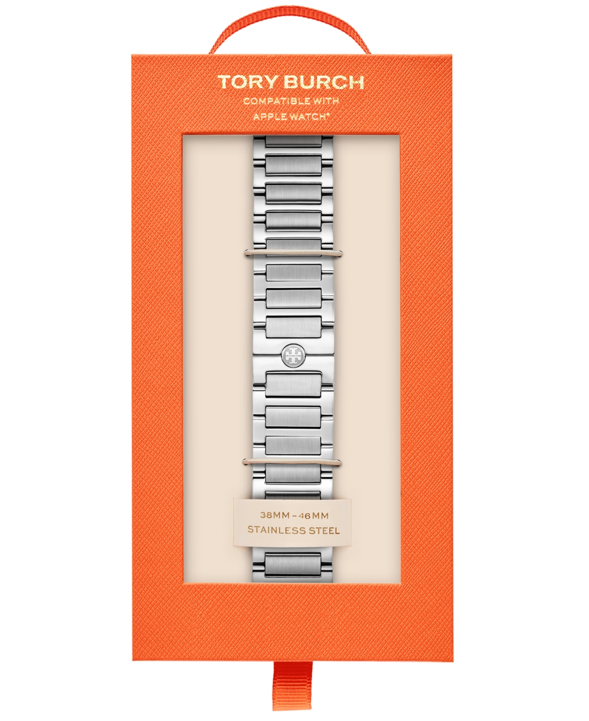 Tory Burch Women's The Kira Stainless Steel Bracelet For Apple Watch 38mm-46mm In Silver