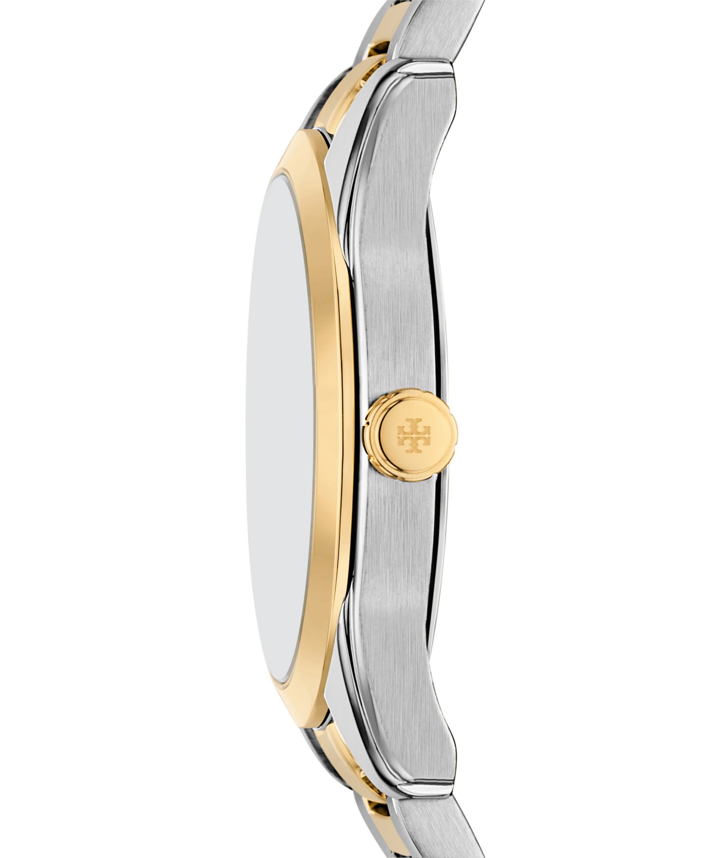 Женские часы Tory Burch The Miller Two-Tone Stainless Steel Bracelet Watch 34mm — фото 2