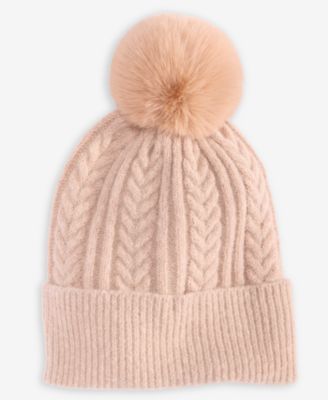 Solid Cable Knit Beanie