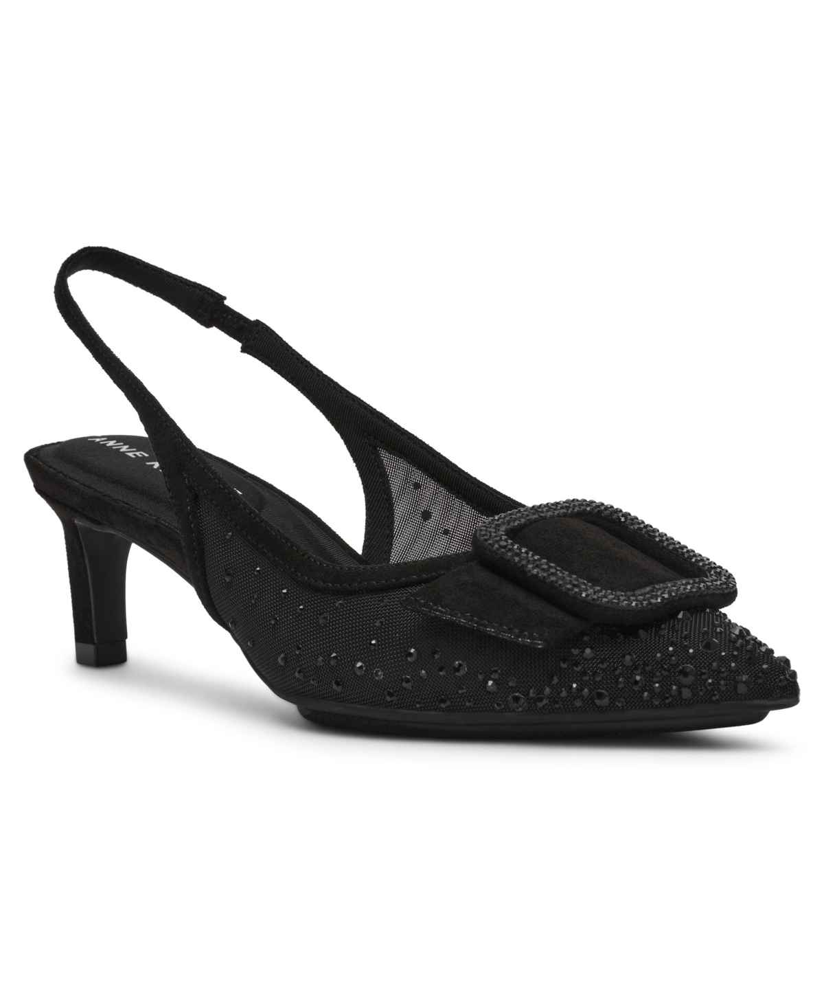 Anne Klein Ilanna Slingback Pointed Toe Pump In Black