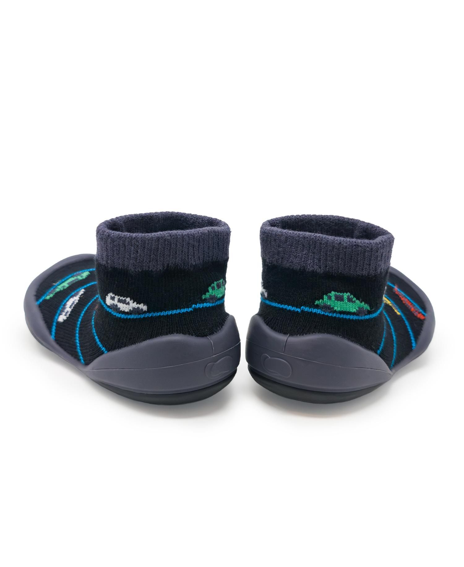 Baby Boys First Walk Sock Shoes Broom Broom