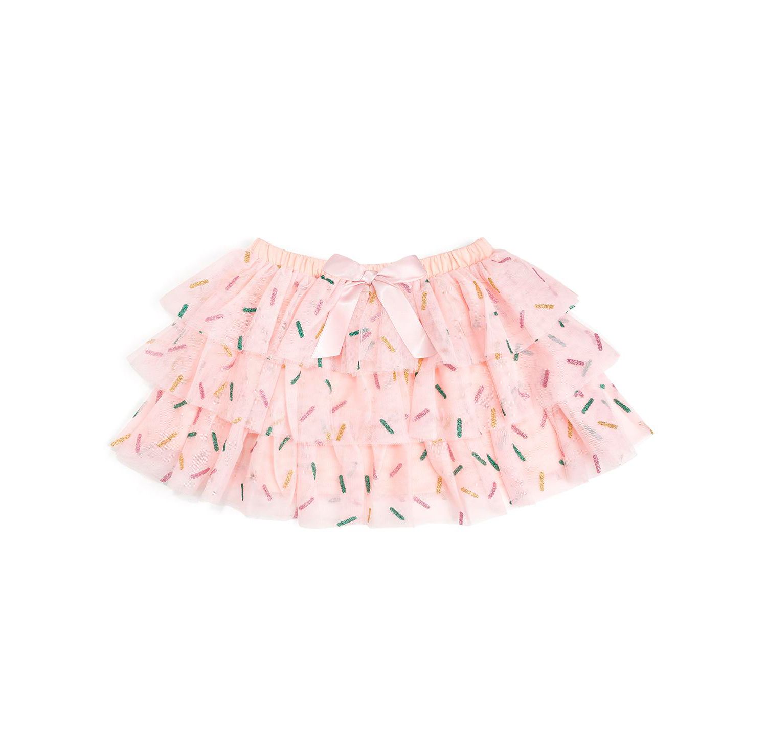 Little and Big Girls Birthday Girl Sprinkle Tiered Tutu Skirt