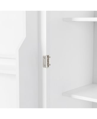 Bathroom Storage Cabinet with Doors and Drawer, Multiple Storage Spaces, Adjustable Shelf