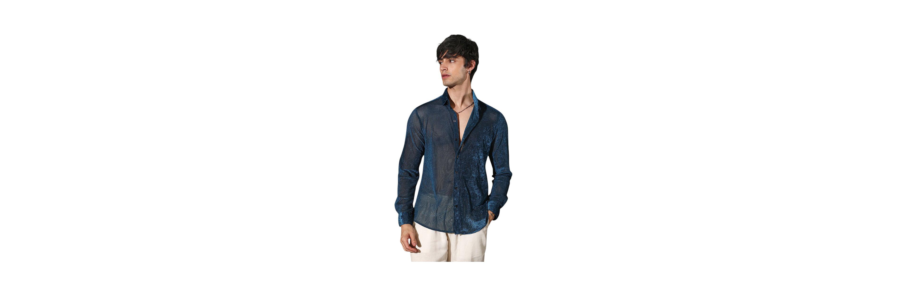 Campus Sutra Men's Men 's Solid Velvet Shirt