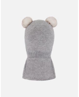 Baby Unisex Knit Balaclava Heather Gray - Baby