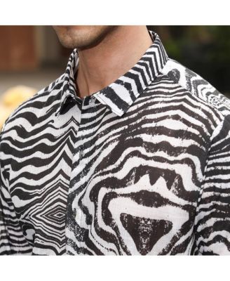 Men's Zebra-Kaleidoscopic Shirt