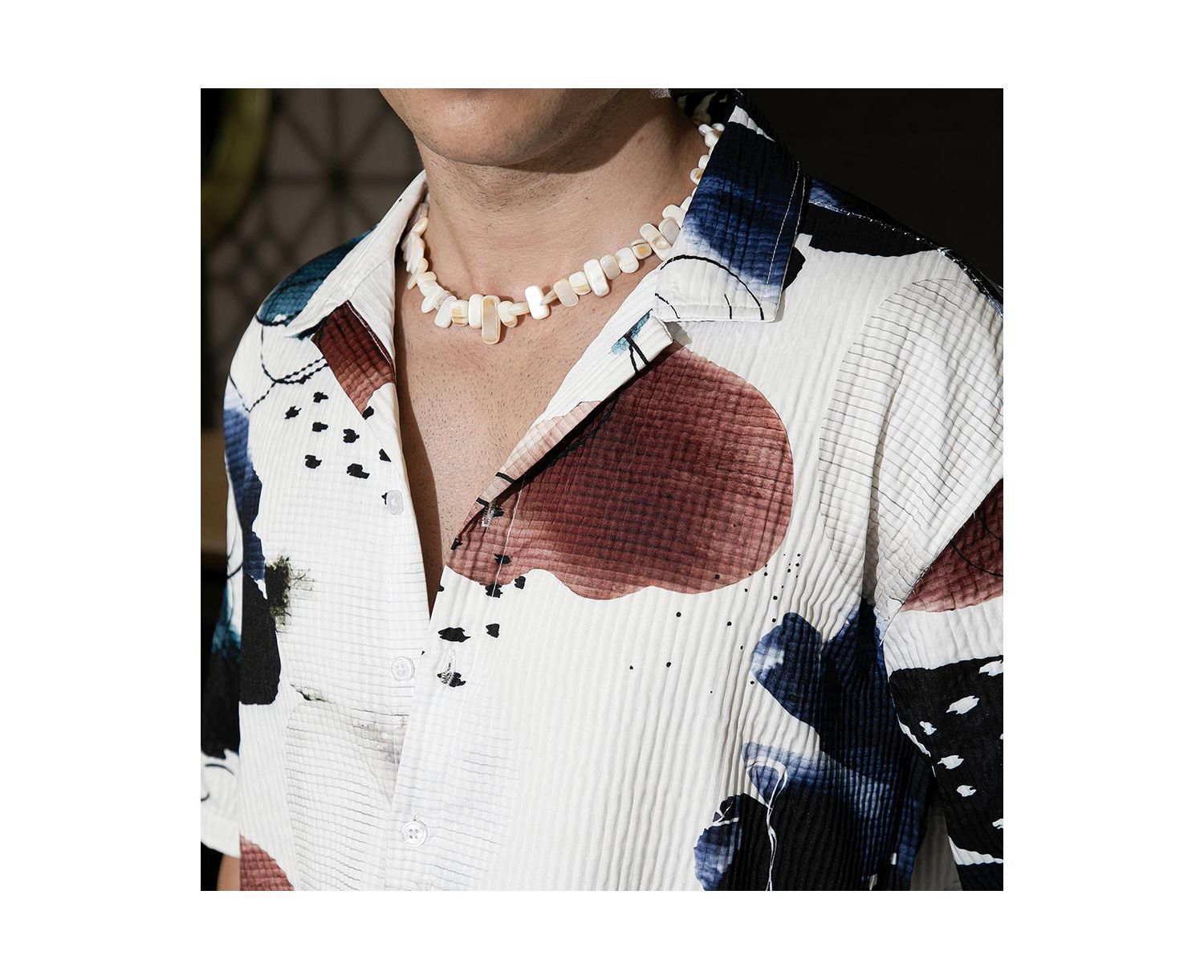 Abstract Blob Oversized Shirt