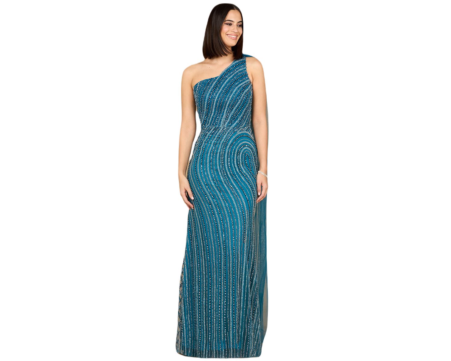 Women's One Shoulder Fitted Gown