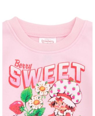 Fleece Pullover Sweatshirt with Faux Fur Sleeves