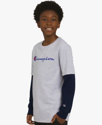 Big Boys Layered-Look Graphic T-Shirt 