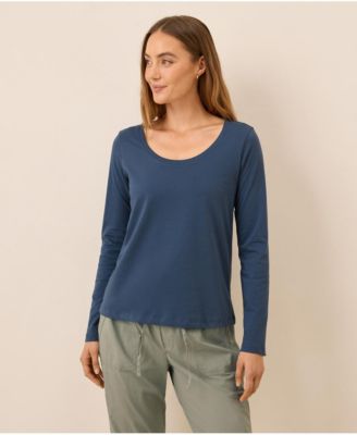 Women's Organic Cotton Softspun Long Sleeve Scoop Neck Tee