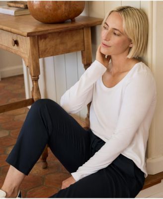 Women's Organic Cotton Softspun Long Sleeve Scoop Neck Tee