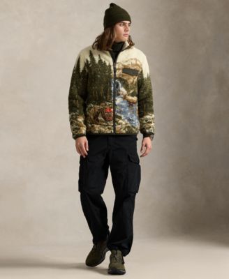 Men's Long Sleeve Curly Hi-Pile Fleece Jacket