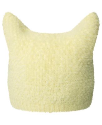 Faux Fur Pointed Beanie