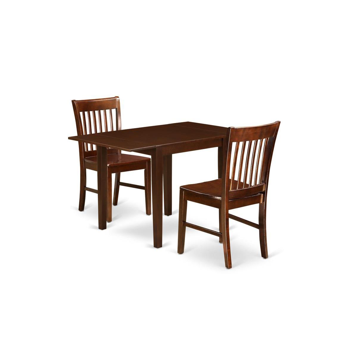 East West Furniture Dining Room Set Mahogany