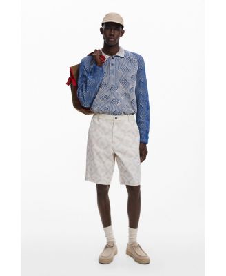 Men's Heathered polo sweater