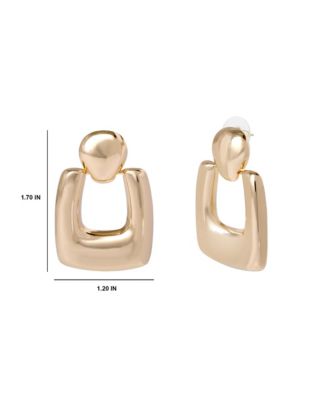 Retro Rectangle Drop Earrings