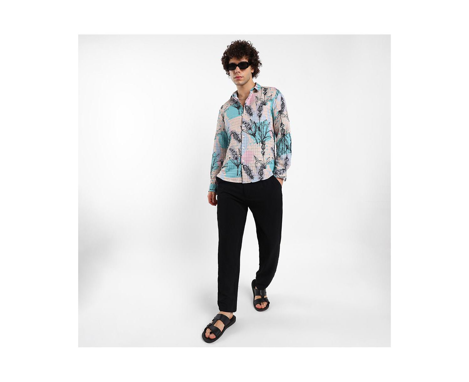 Men's Sprig-Waffle Shirt