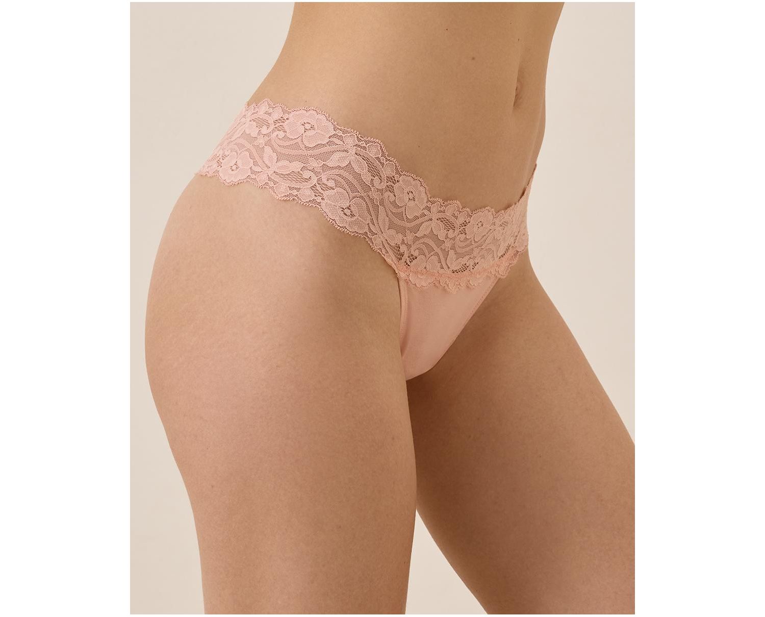 Women's Lace Waist Thong 3-Pack