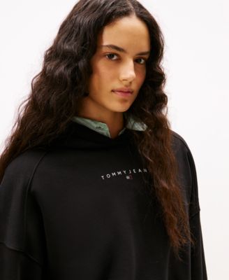 Women's Crop Linear Bling Hoodie