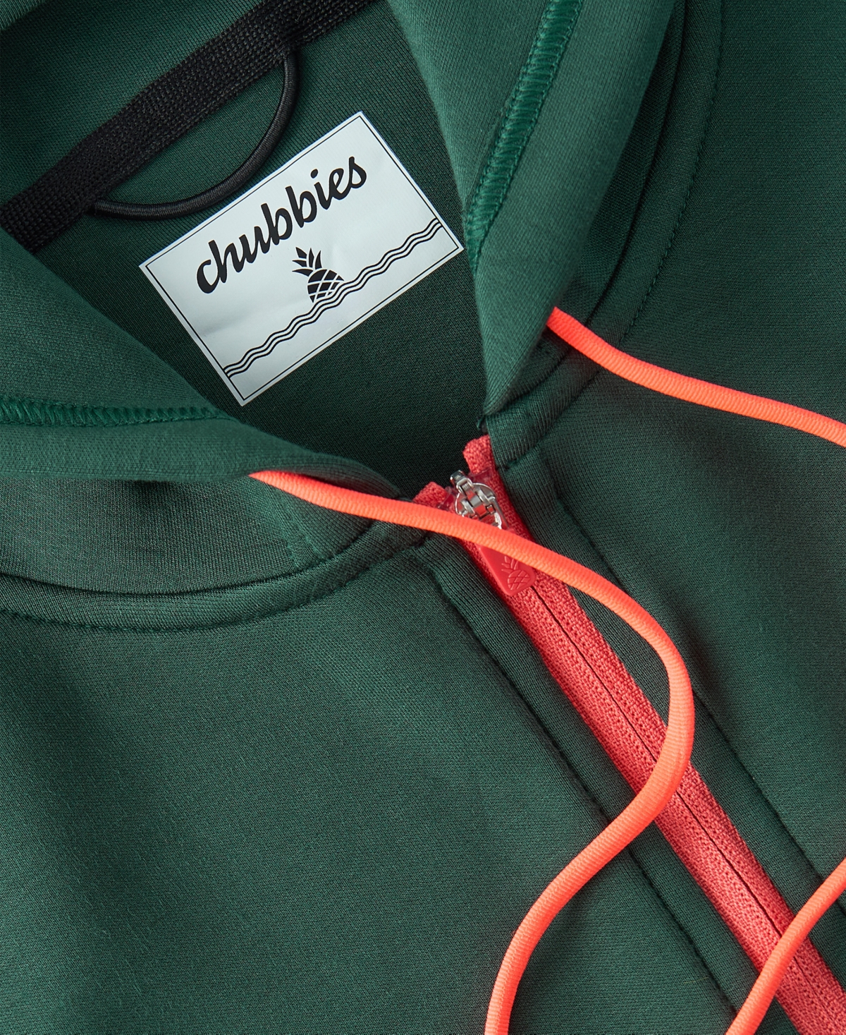 Chubbies Men's The Juniper Jumper Wave Hoodie - Dark Green