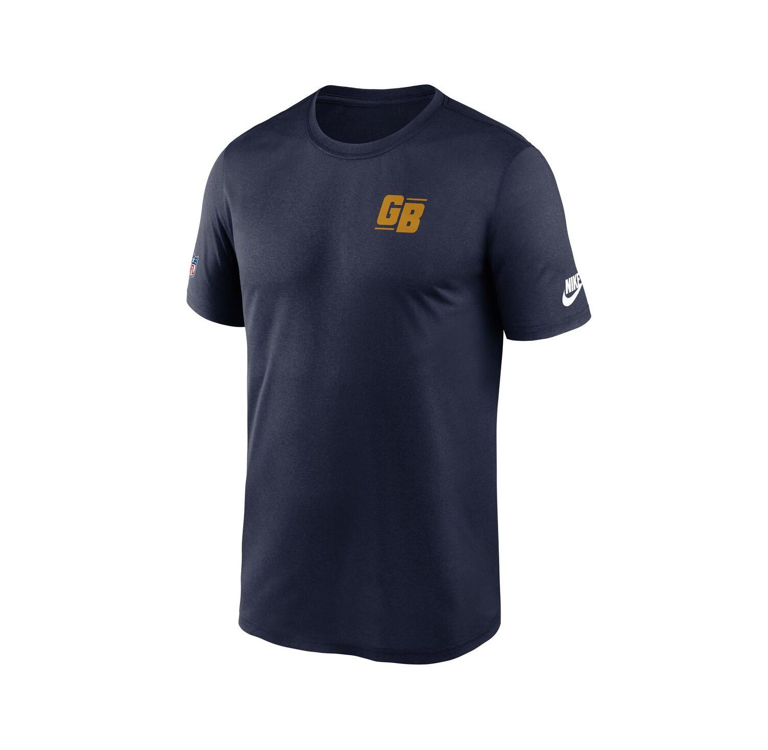 Men's Navy Green Bay Packers The 1923 Classic Sideline Logo Dri-FIT Legend T-Shirt